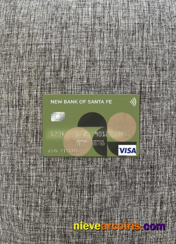 Argentina New Bank of Santa Fe visa card photolook